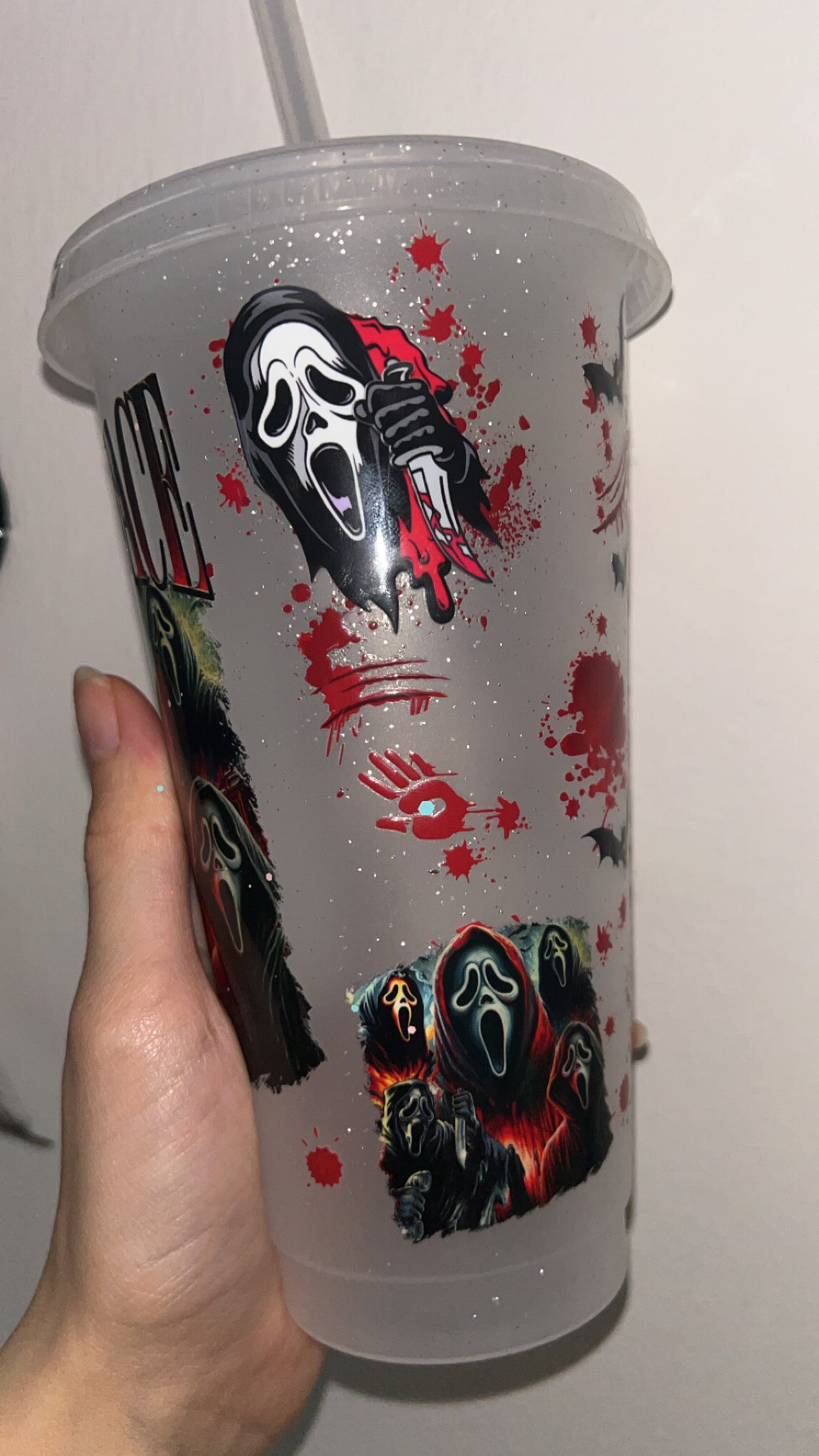 Scream horror tumbler