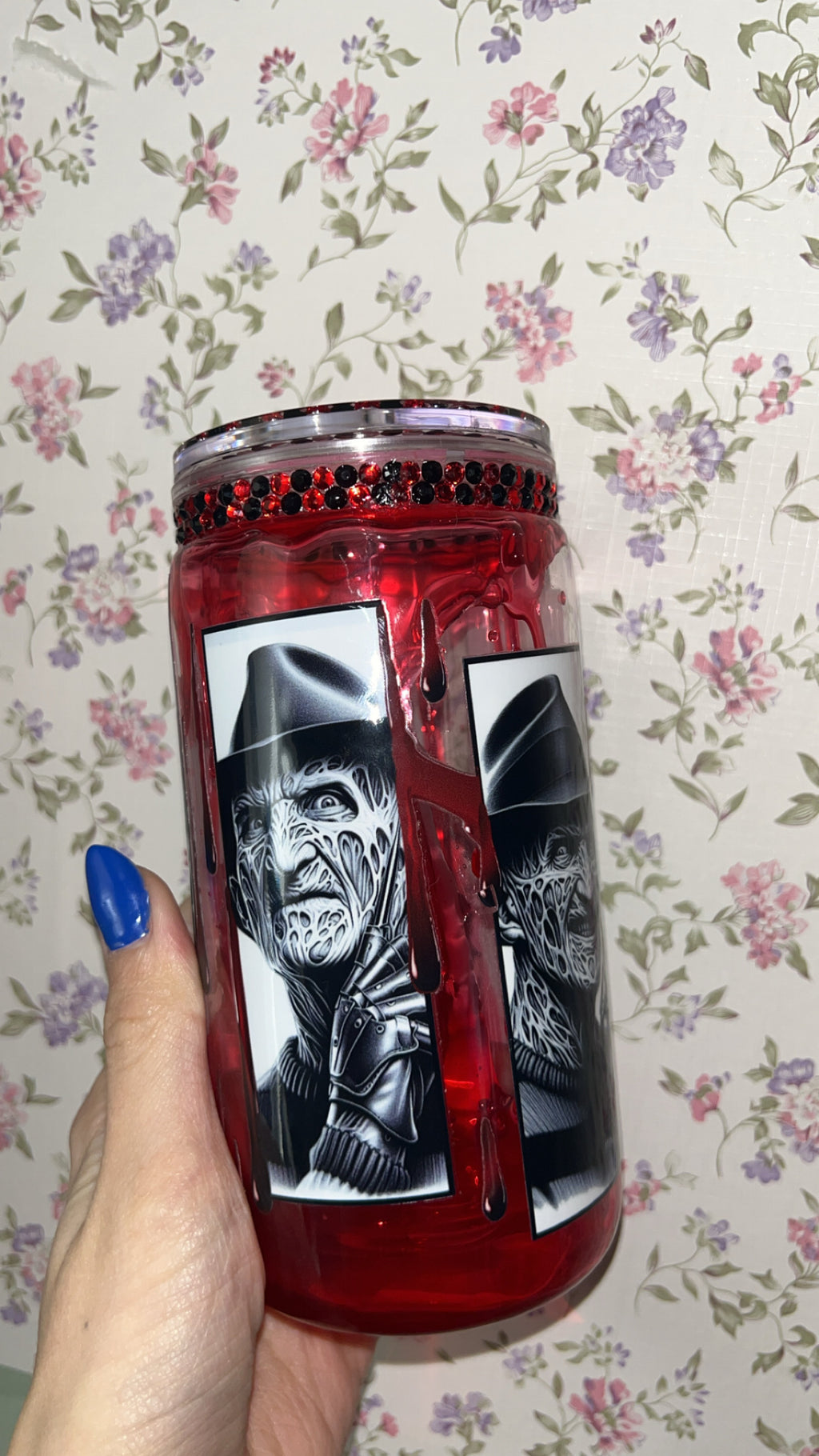 Freddy Kruger tumbler