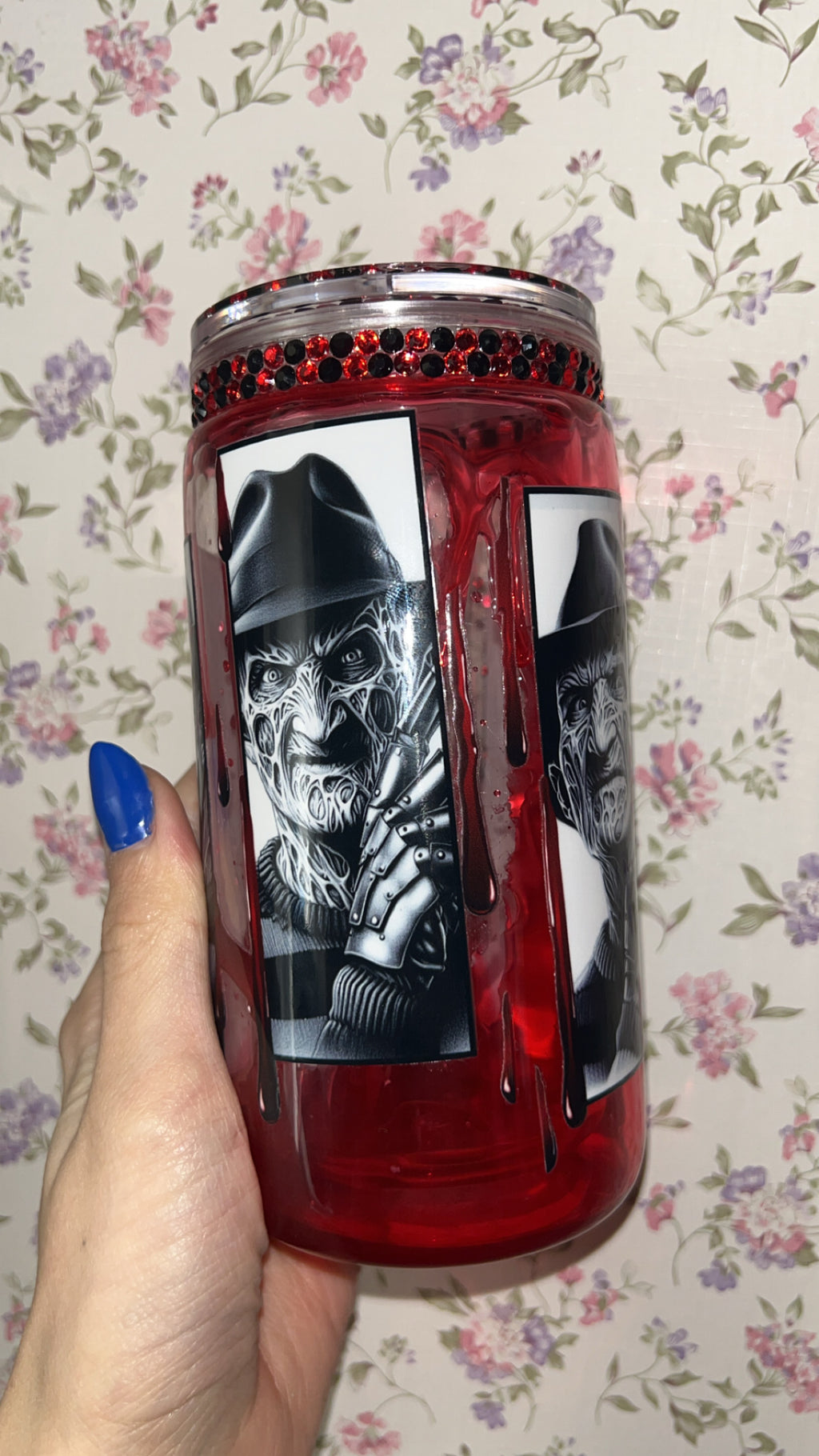 Freddy Kruger tumbler
