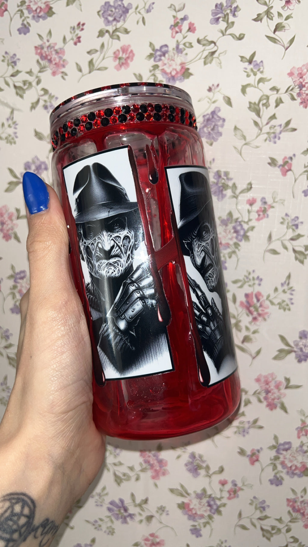 Freddy Kruger tumbler